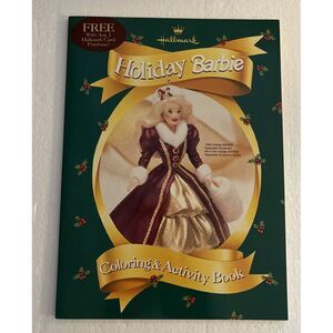 Hallmark 1996 Holiday Barbie Vintage Coloring &‎ Activity Book - NEVER USED
